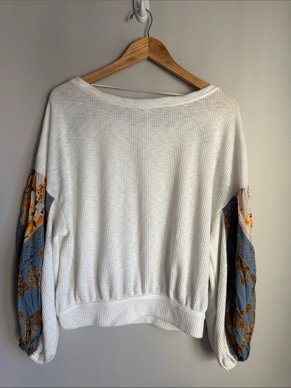 Free People Casual Clash top -Ivory Medium